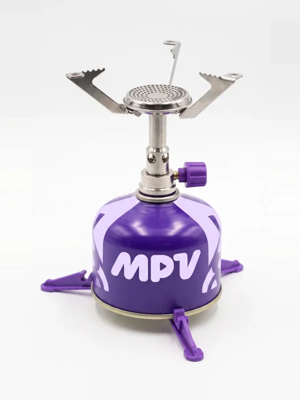 Pocket Stove on its canister with arms open