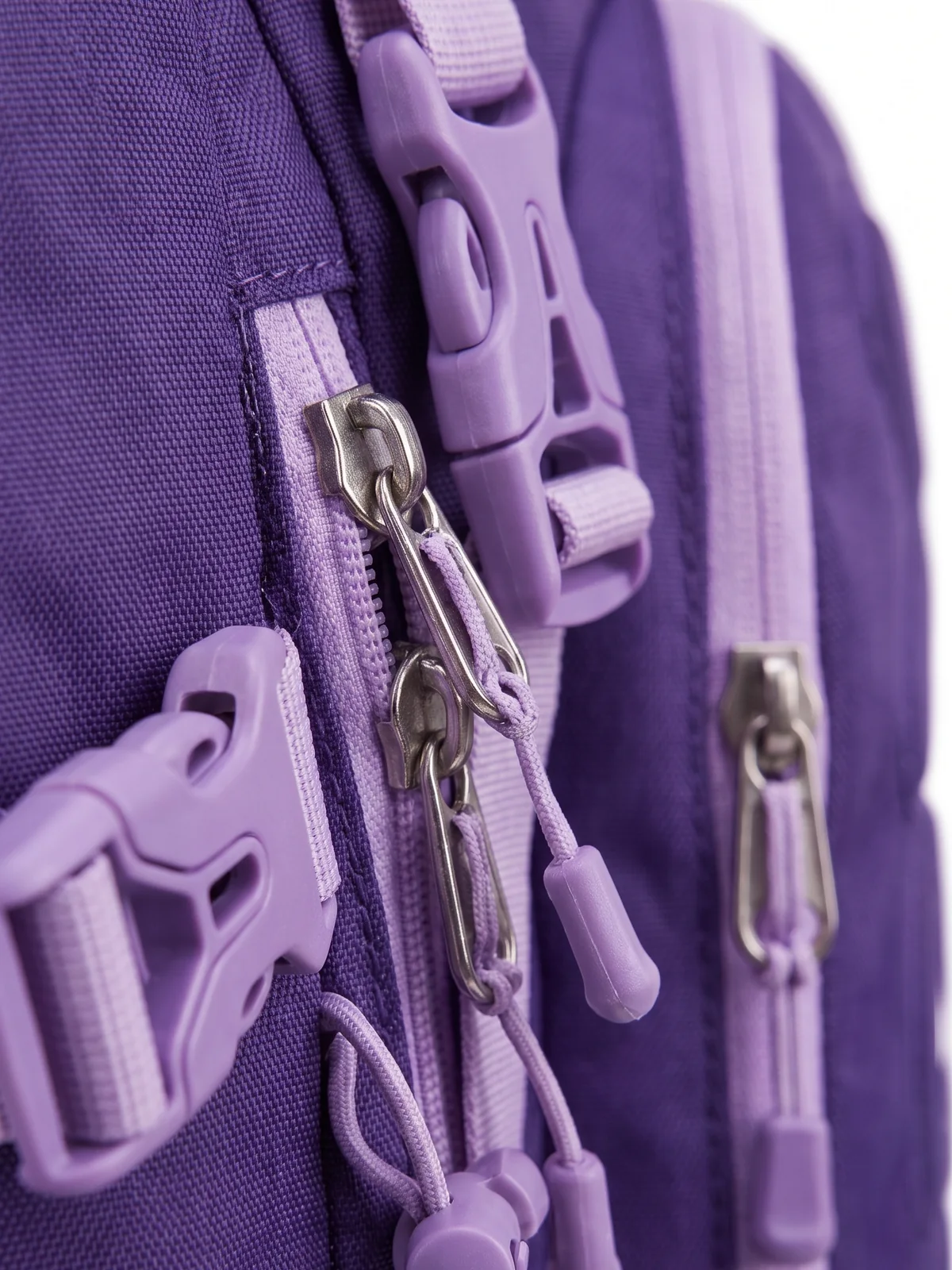 Close-up of the Ridgeline buckles and zips