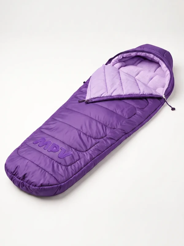 Cocoon Sleeping Bag laid flat with the hood open